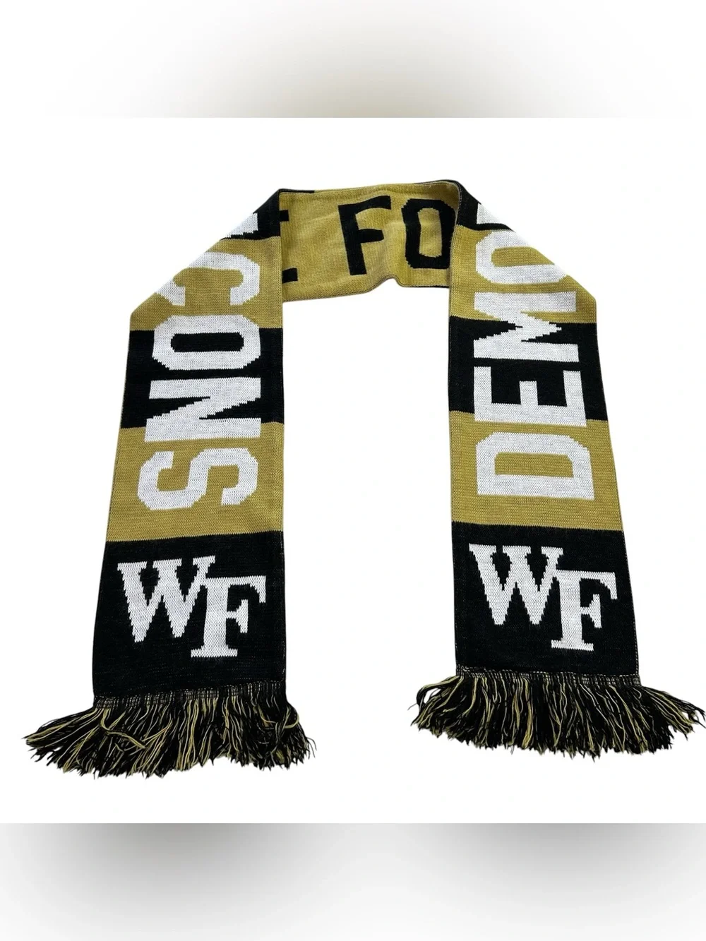 Wake Forest Demon Deacons Classic Knitted Scarf Diehard Scarves 63”x7” OS